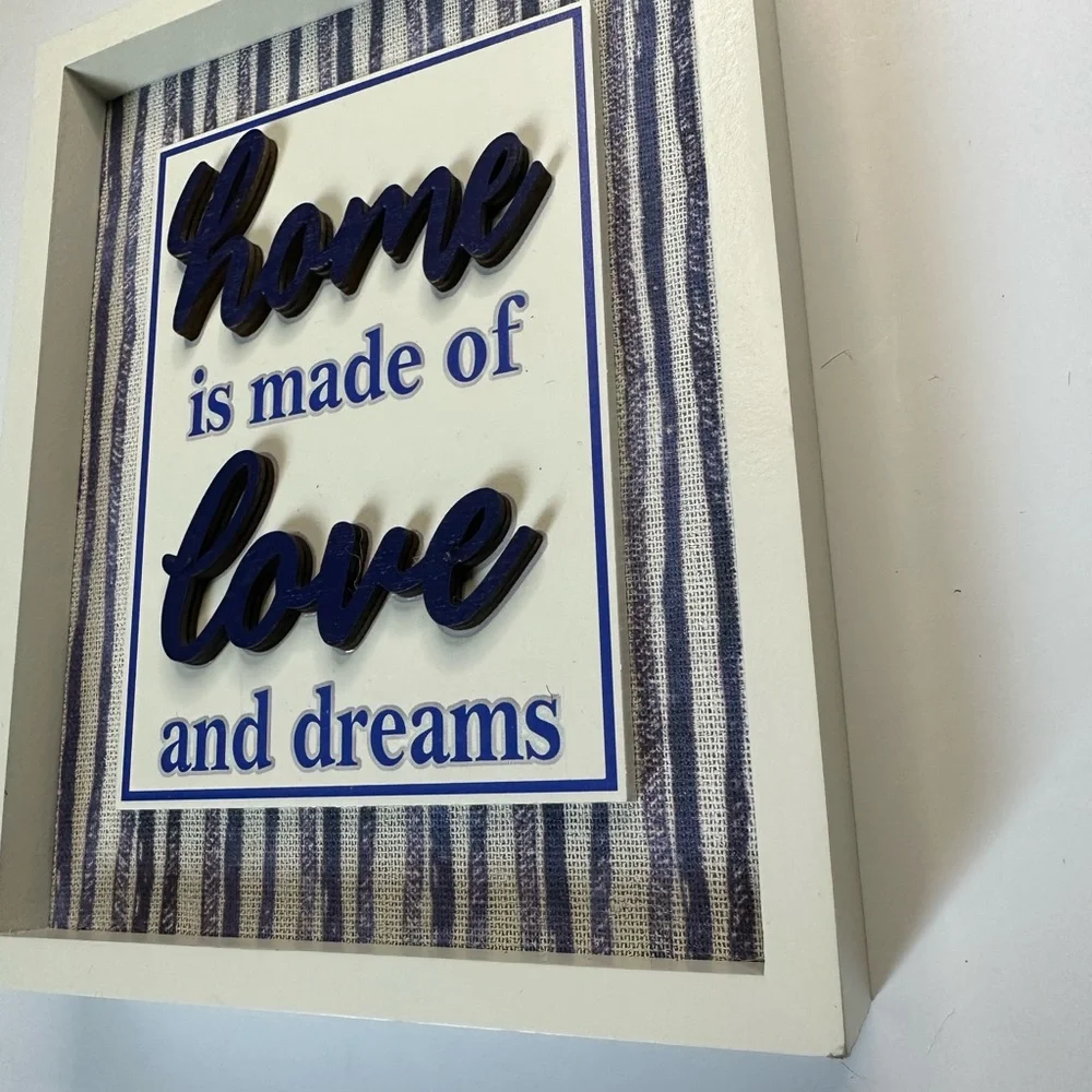 New Minimalistic Love & Dreams Home Sign wall decor